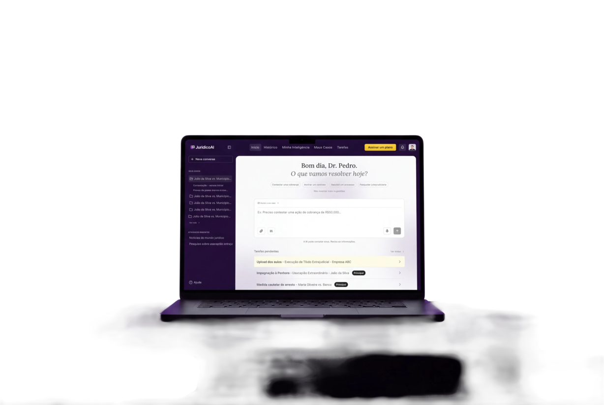 Plataforma Jurídico AI para advogados