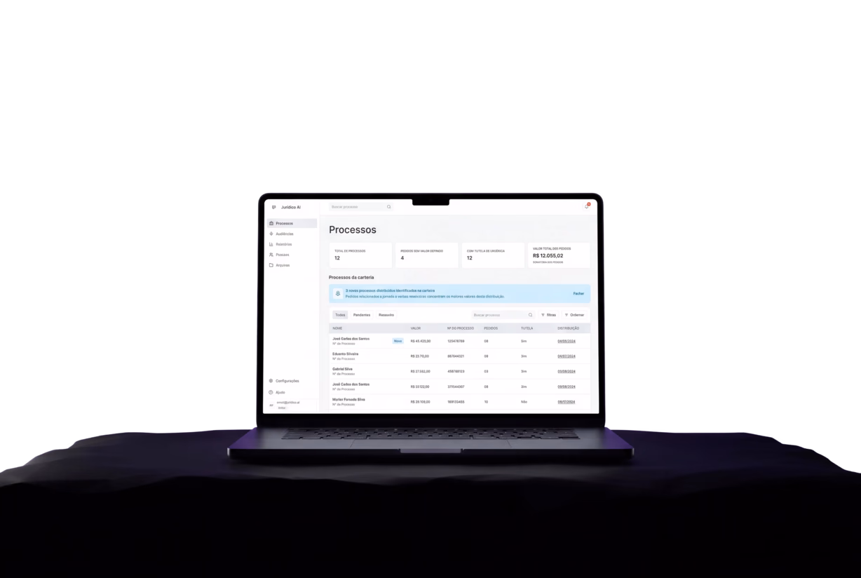 Plataforma Jurídico AI para departamentos jurídicos