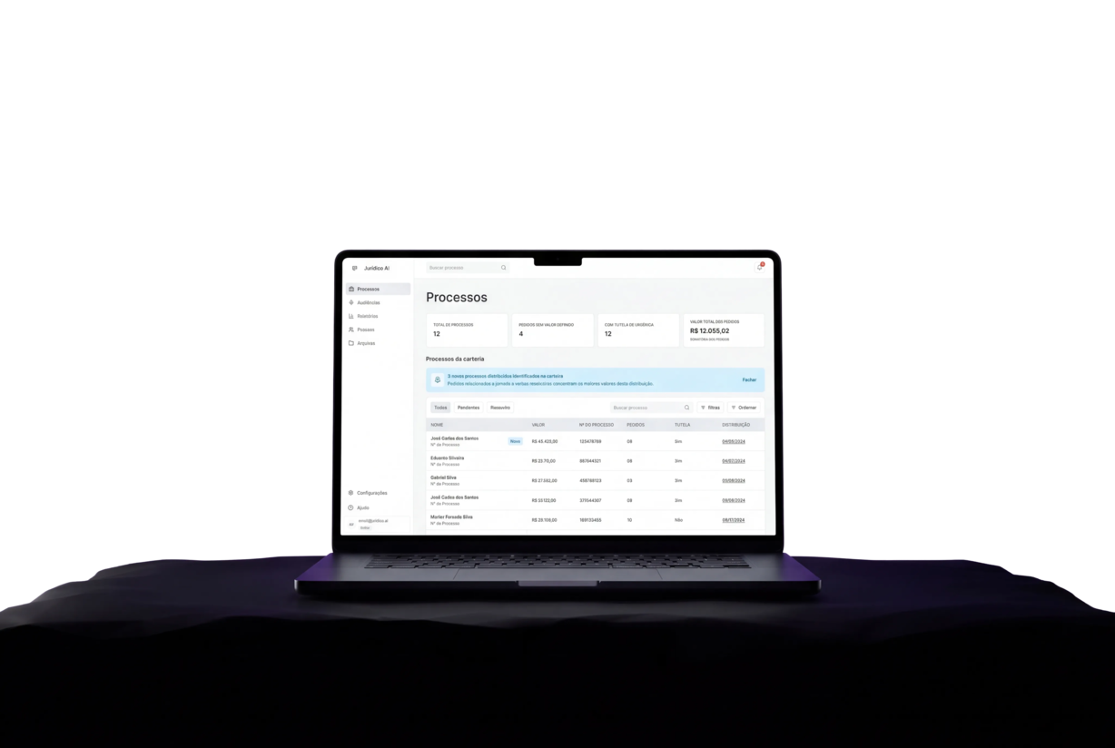 Plataforma Jurídico AI para departamentos jurídicos