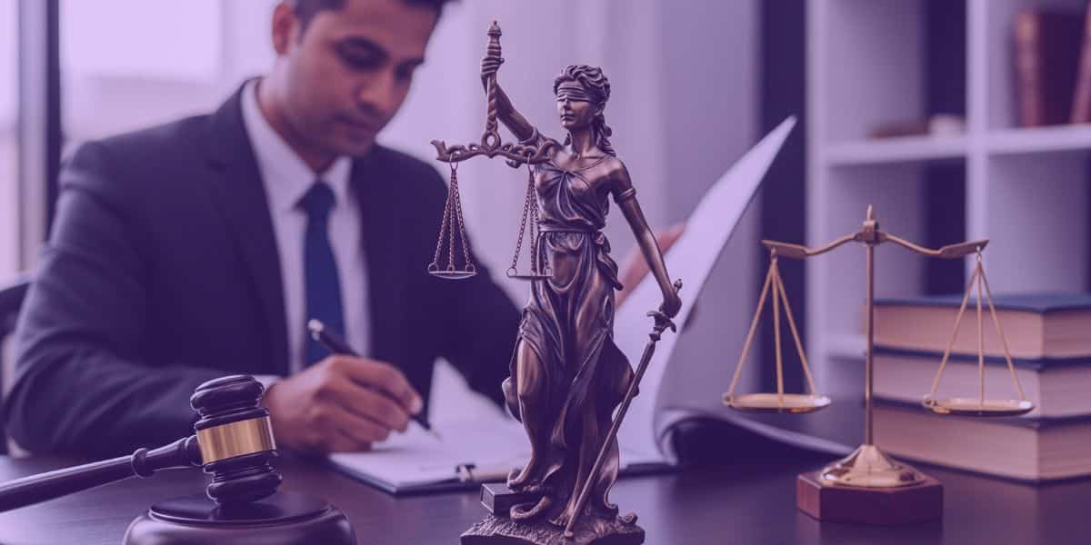 Um advogado pesquisando os benefícios da Jurídico AI para a prática jurídica.
