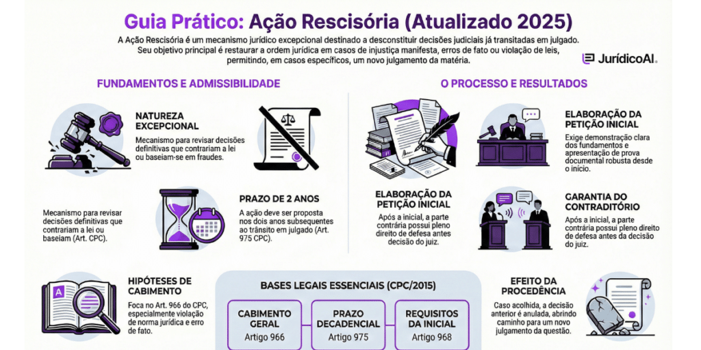Modelo de Ação Rescisória 2026: Guia prático.