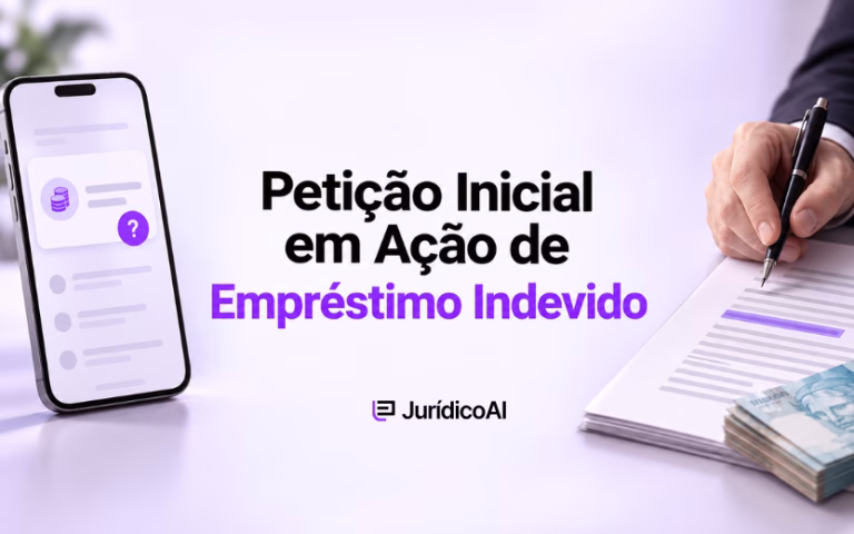 Celular, dinheiro e petição inicial em ação de empréstimo indevido