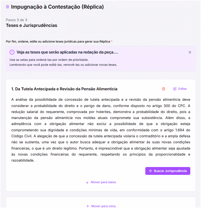 Teses geradas. 