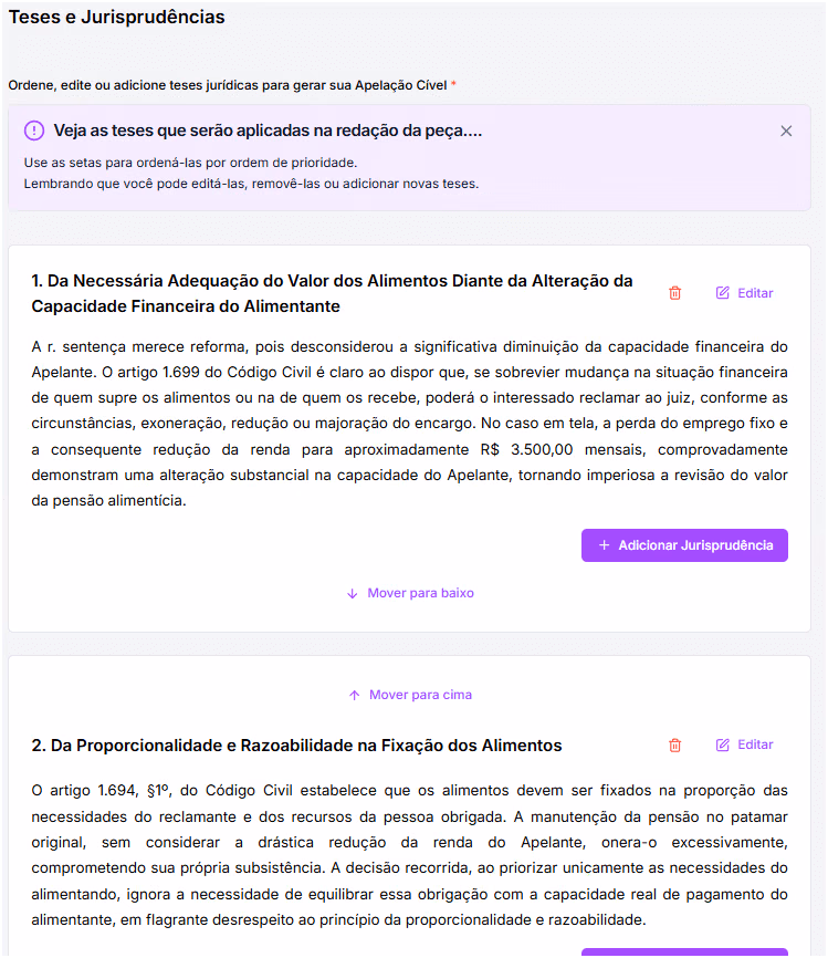 Teses e Jurisprudências 