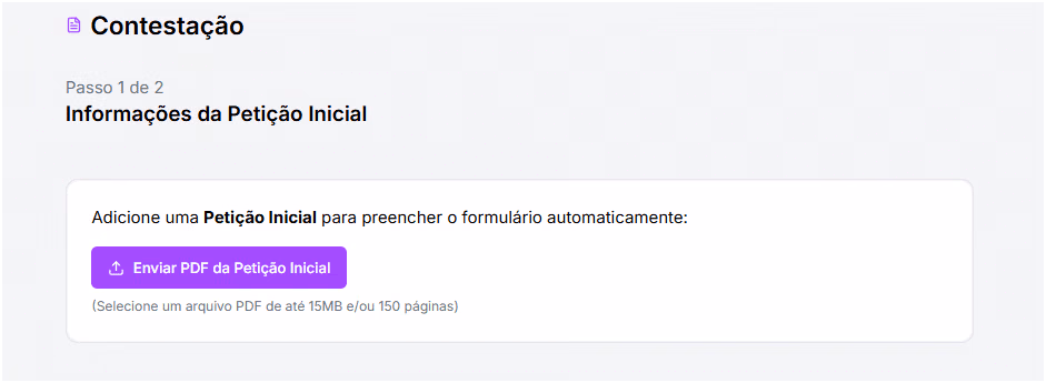 Anexa a petição inicial.