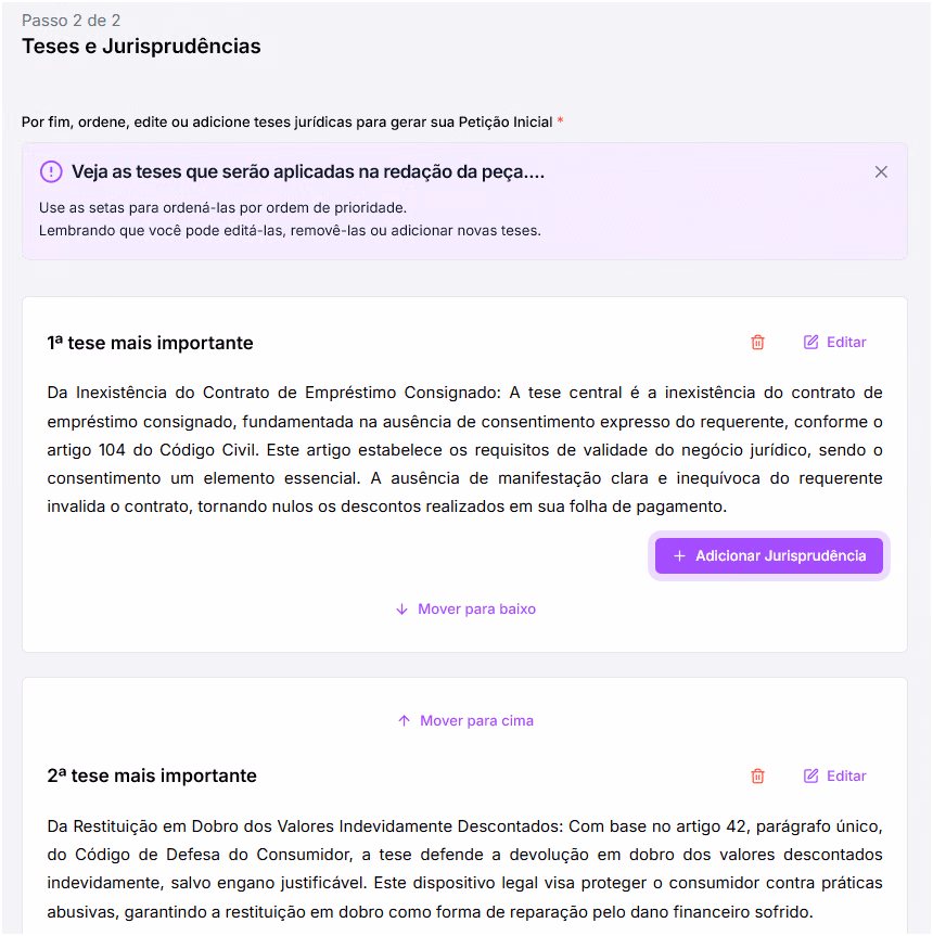 Teses e Jurisprudências.