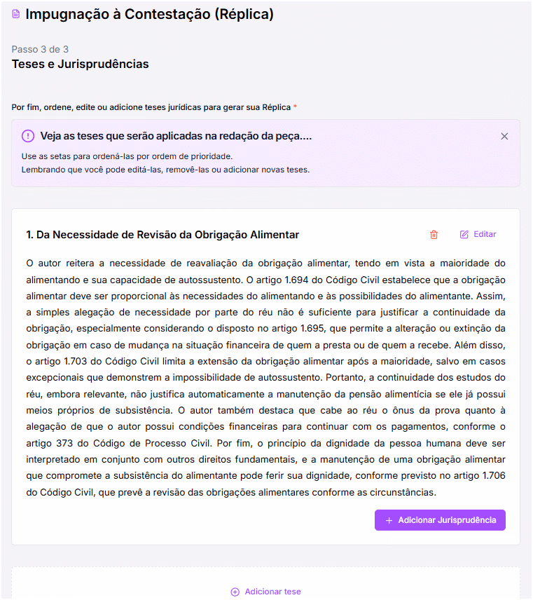 Teses e Jurisprudências.