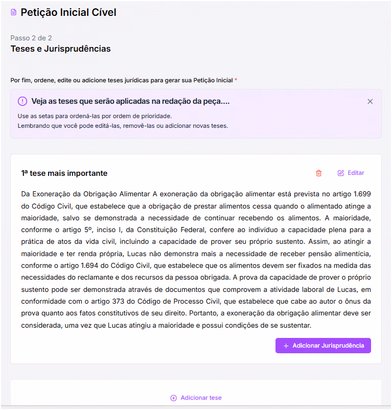 Teses e jurisprudências.