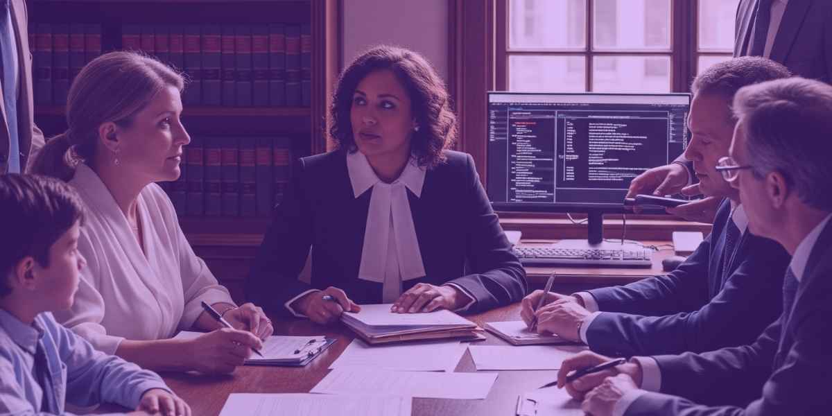 Advogados e família reunidos discutindo a nova alteração
