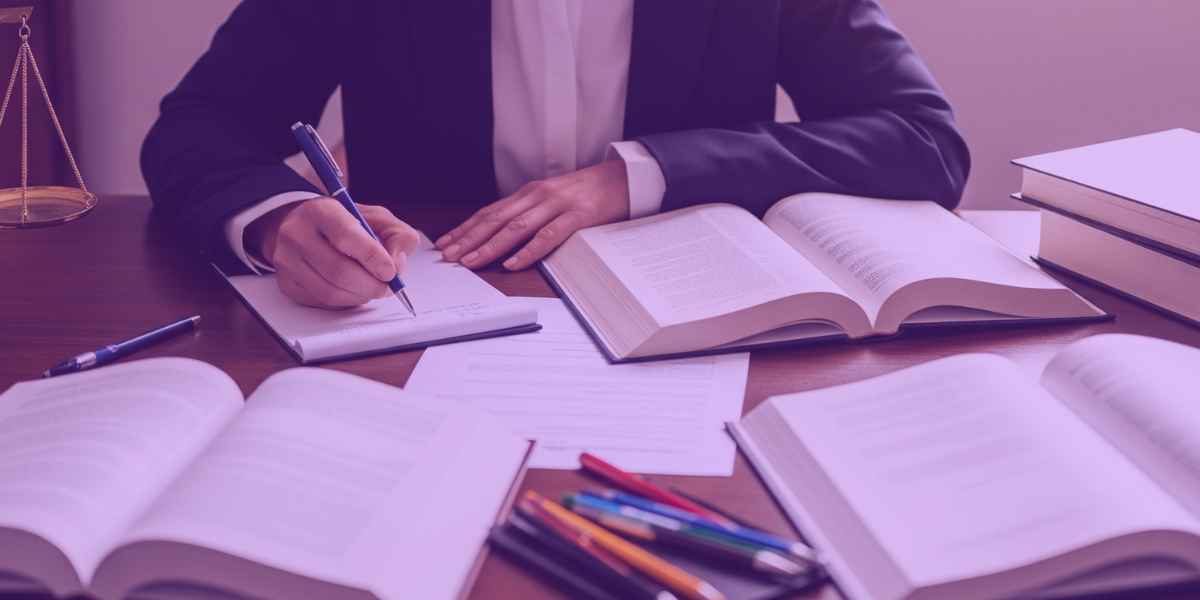 Advogada estudando sobre mandado de segurança