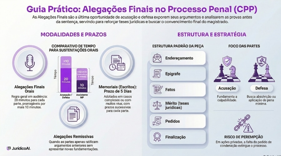 Alegações Finais no CPP: Guia prático.