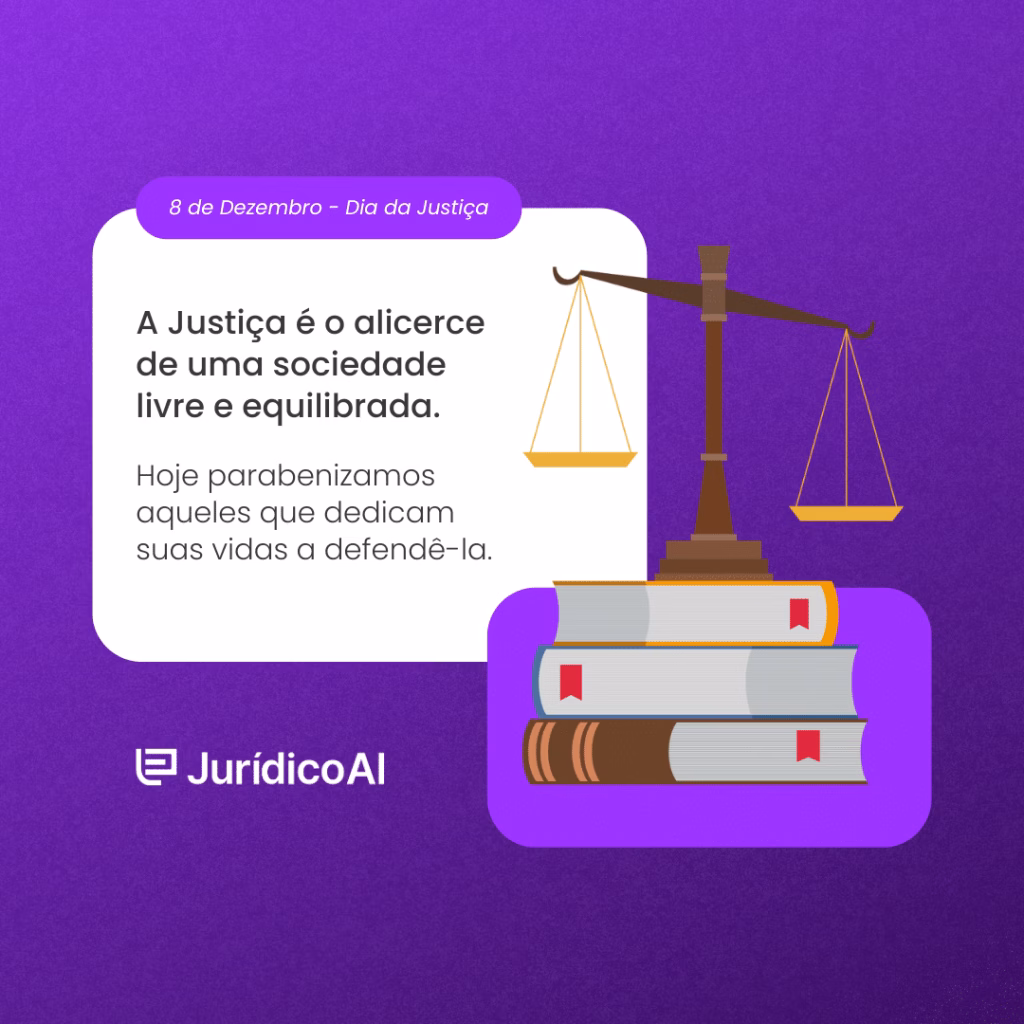 Dia da Justiça: A Justiça é o alicerce de uma sociedade livre e equilibrada Hoje parabenizamos aqueles que dedicam suas vidas a defendê-la