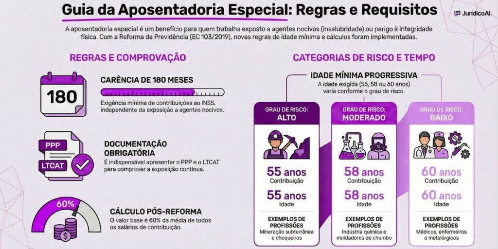 Aposentadoria especial: guia com regras e requisitos.