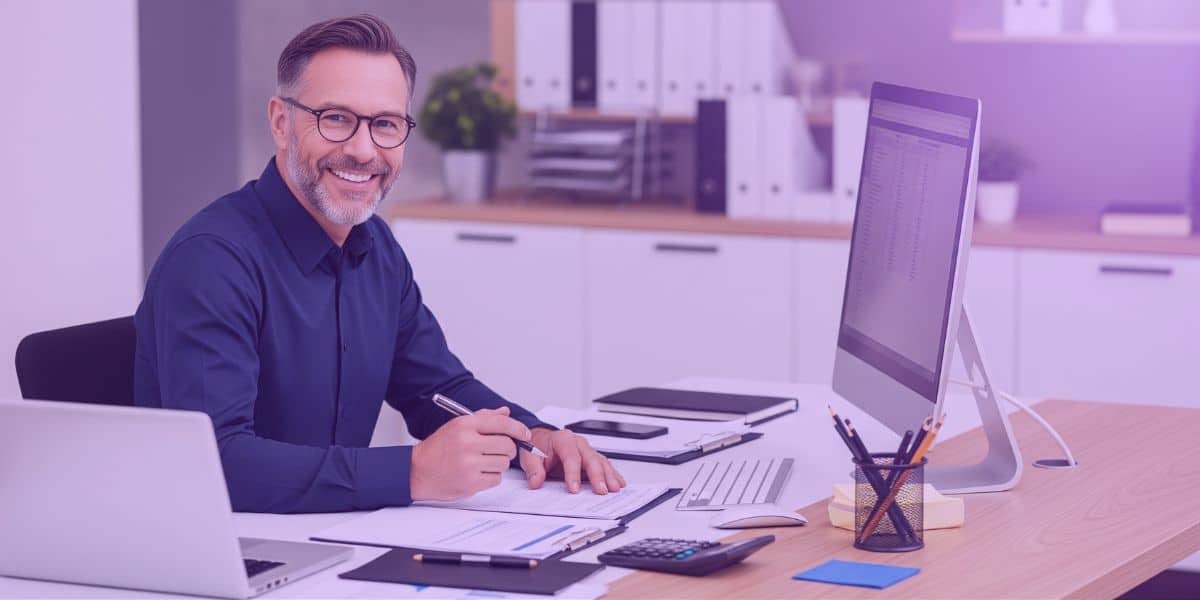 A Atuação Estratégica do Advogado no Planejamento Tributário Um advogado está trabalhando em um planejamento tributário para seu cliente.