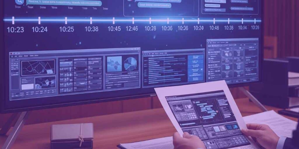 Advogado analisando os exemplos de provas digitais no Direito Penal