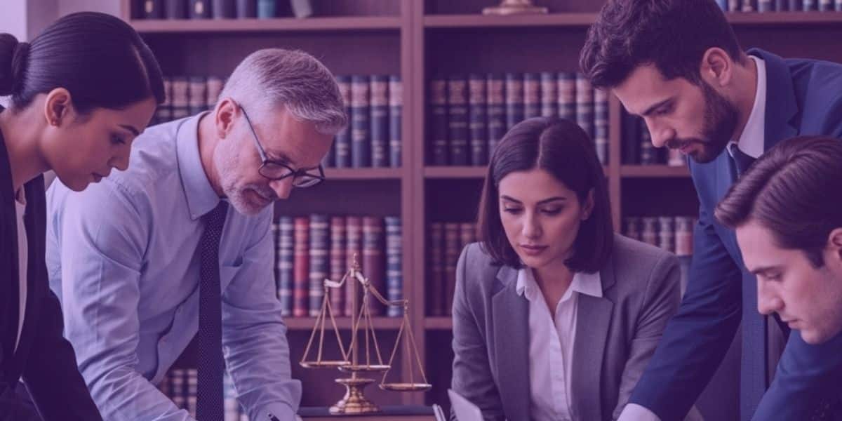 Advogados elaborando peça de chamamento do feito á ordem