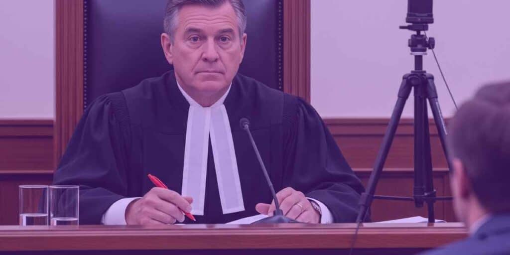 Juiz definindo a pena para o crime de falso testemunho
