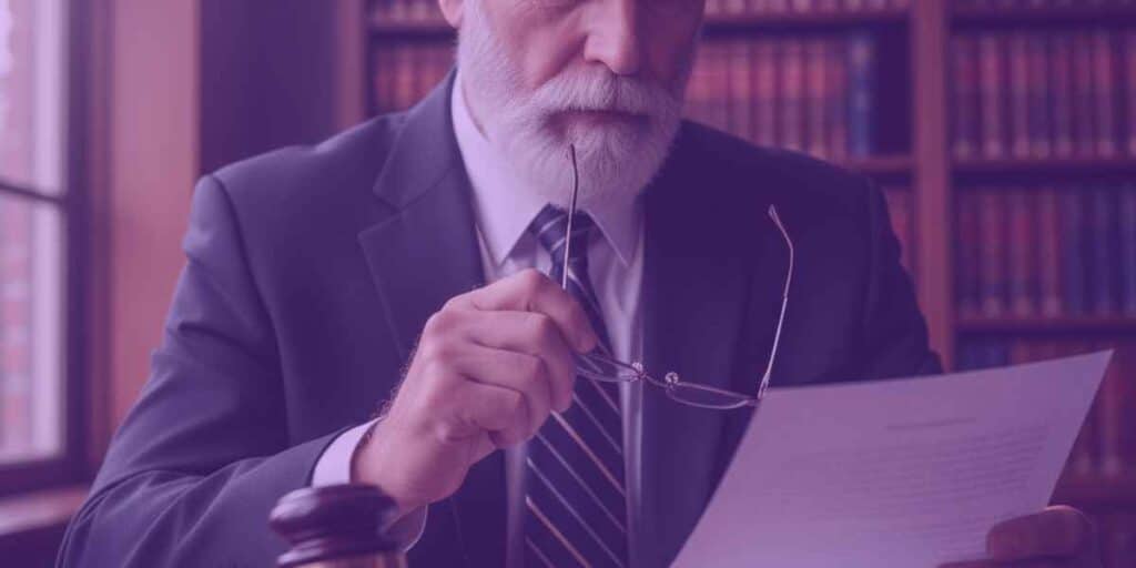 Advogado lendo requerimento INSS