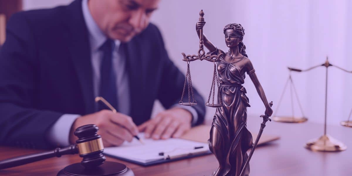 Um advogado lendo sobre que o TST decide por honorários iguais às partes em caso sem vencedor.