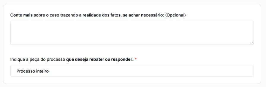 Tela para adicionar mais dados