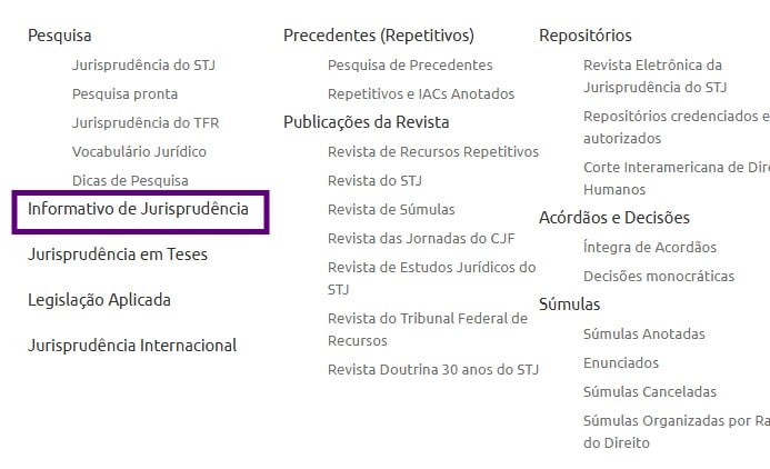 Informativo de jurisprudência