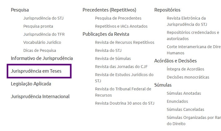 Jurisprudência em teses