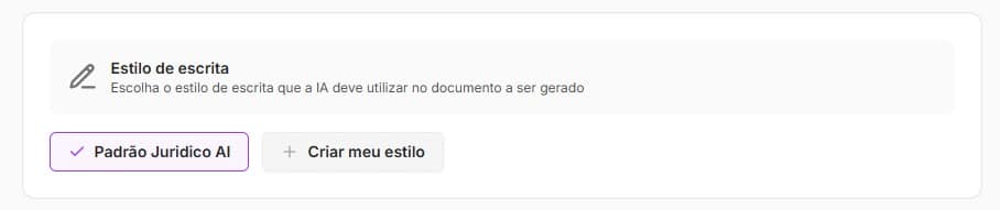 Escolher estilo de escrita para fazer sua peça de habilitação de crédito
