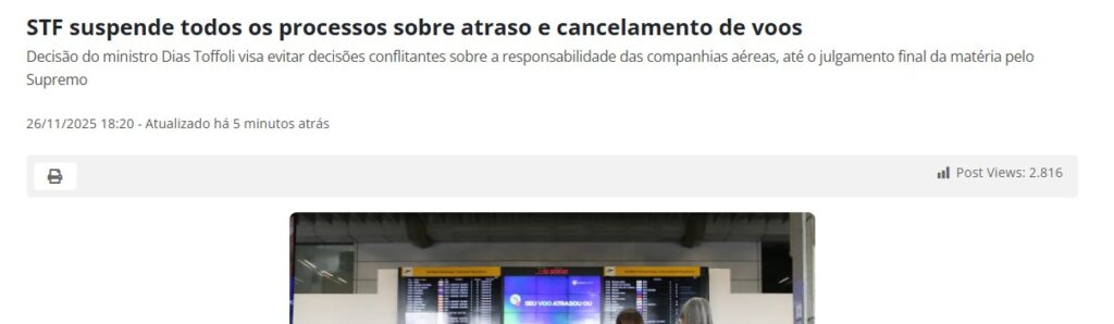 Tela com detalhes das notícias