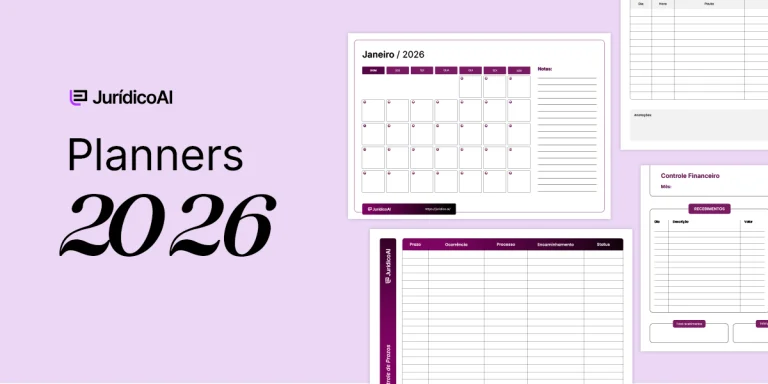 Agenda Jurídica 2026 [Modelos em PDF + Excel + Tutorial Google Agenda] Organize sua rotina de maneira eficiente