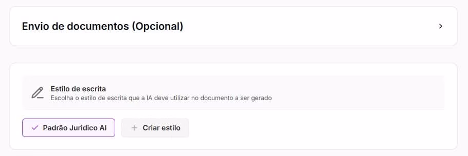 Envio de documentos e estilo de escrita do acordo extrajudicial trabalhista
