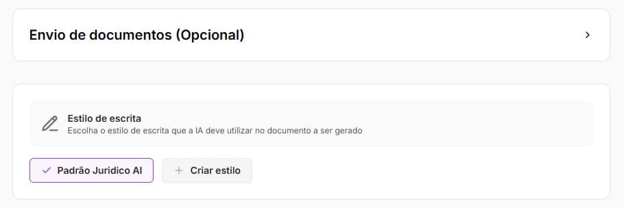 Envio de documentos e estilo de escrita do acordo extrajudicial trabalhista