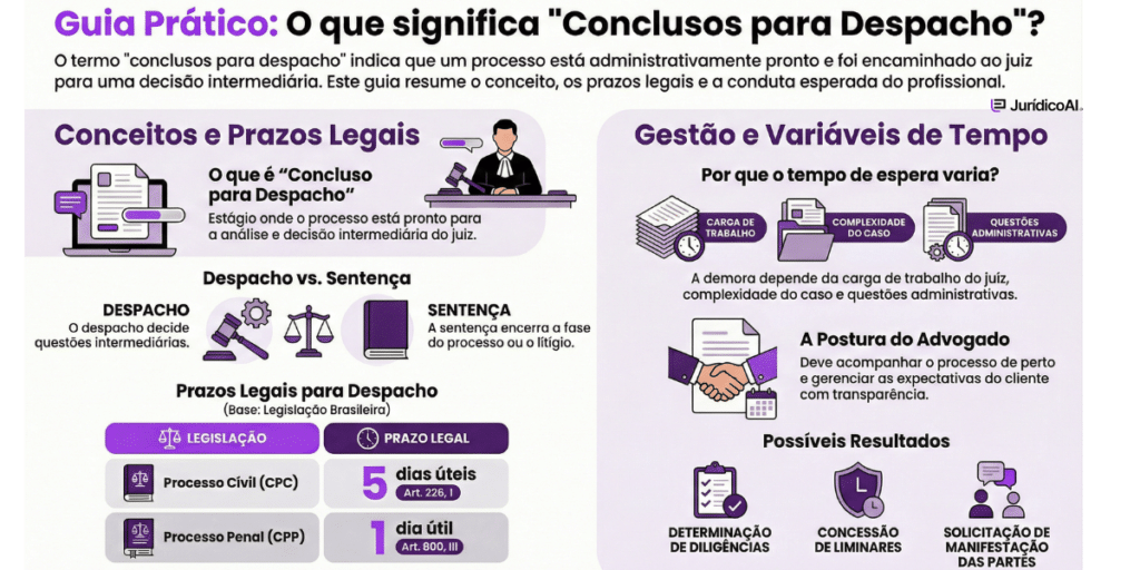 Guia prático: O Que Significa Conclusos para Despacho
