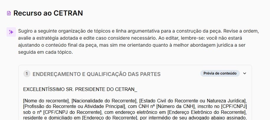Prévia do Recurso ao CETRAN