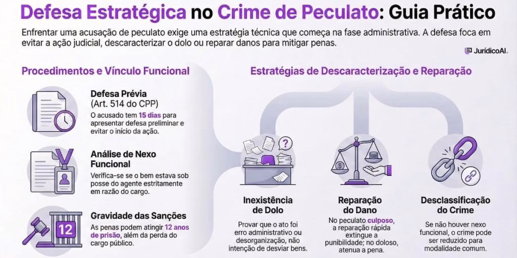 Defesa jurídica em casos de Crime de peculato.