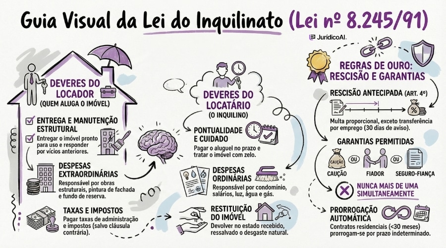 Guia sobre a Lei do Inquilinato (Lei 8.24591)