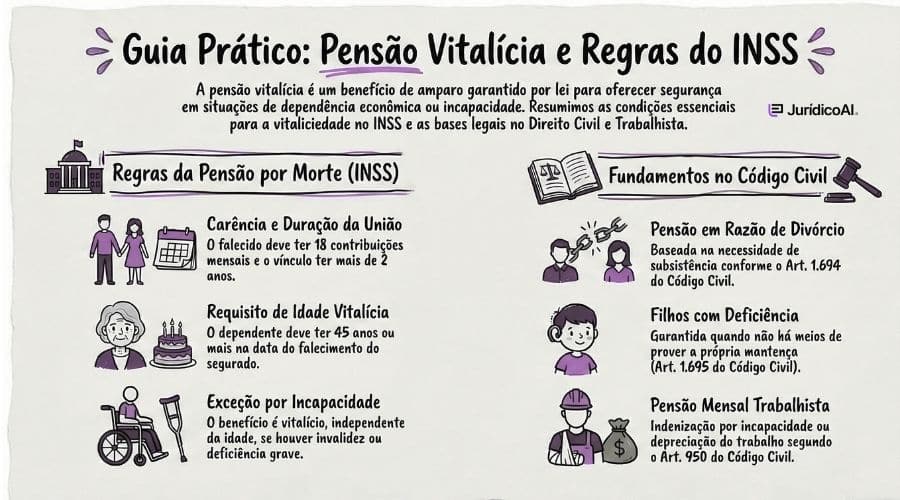 Pensão Vitalícia Regras, beneficiários e aspectos jurídicos