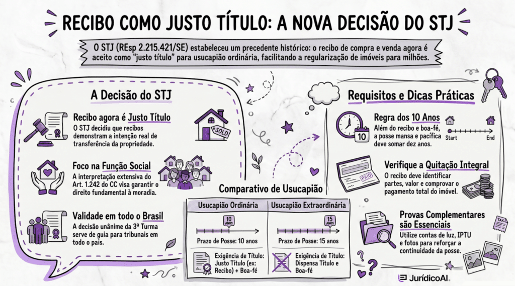 Recib como justo título
