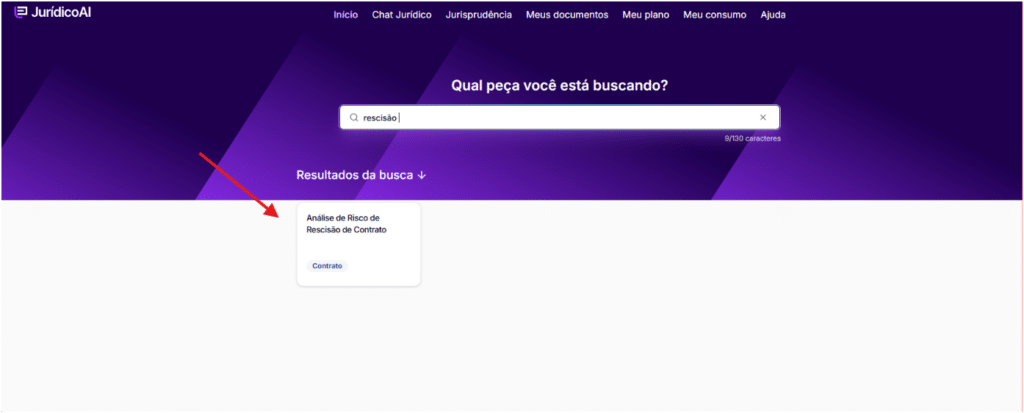 Tela de cadastro da Jurídico AI