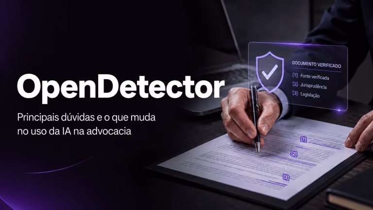 Capa sobre o OpenDetector e o uso seguro da inteligência artificial na advocacia.