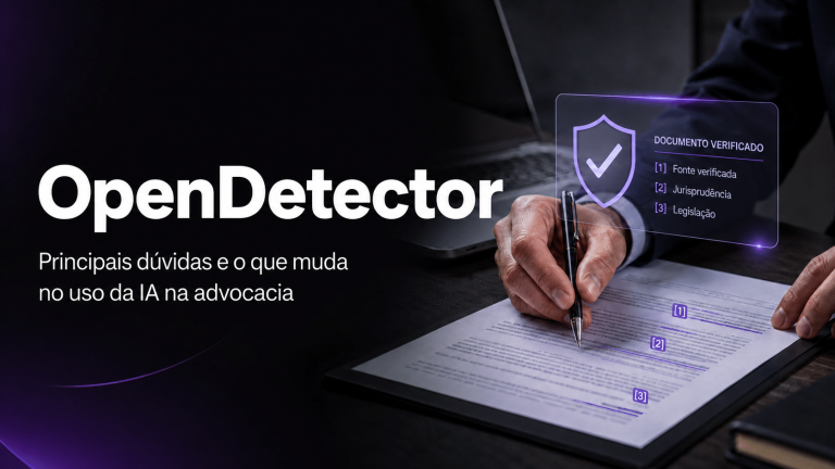 Capa sobre o OpenDetector e o uso seguro da inteligência artificial na advocacia.