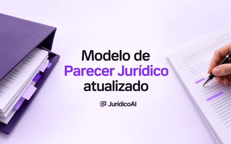 asta com documentos e parecer jurídico sendo revisado com uma caneta.