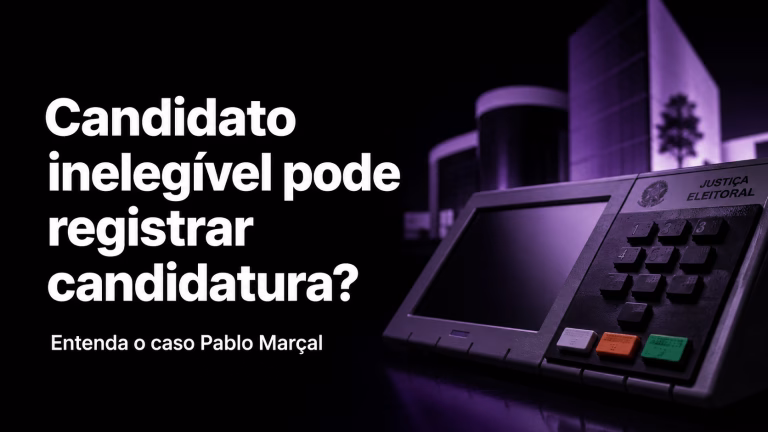 Candidato inelegível pode registrar candidatura? Entenda o caso Pablo Marçal