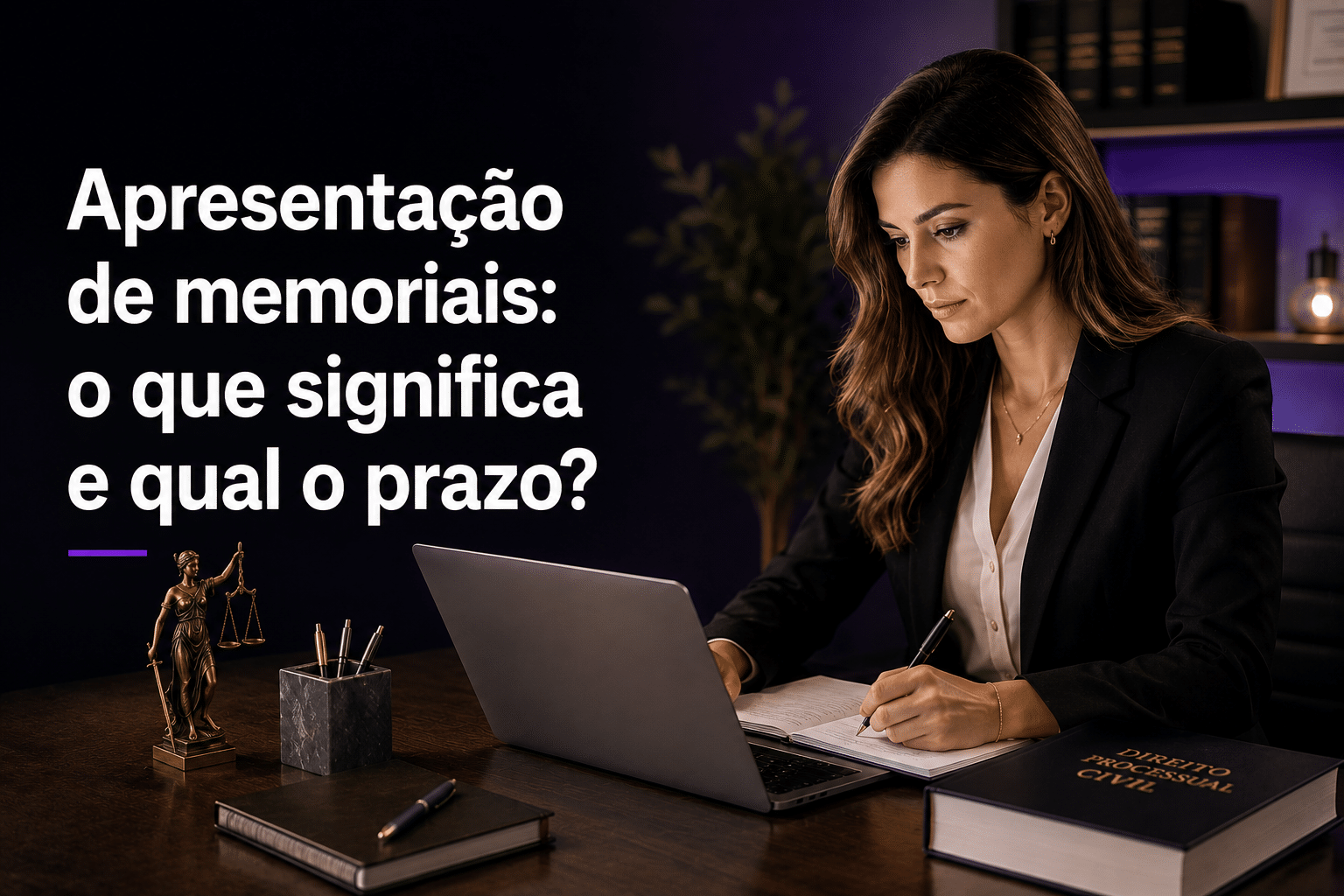 Apresentação de memoriais e prazo para o advogado