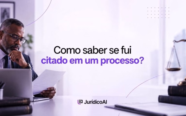 Como saber se fui citado em um processo