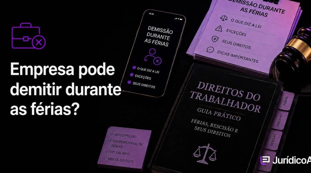 A empresa pode demitir durante as férias?