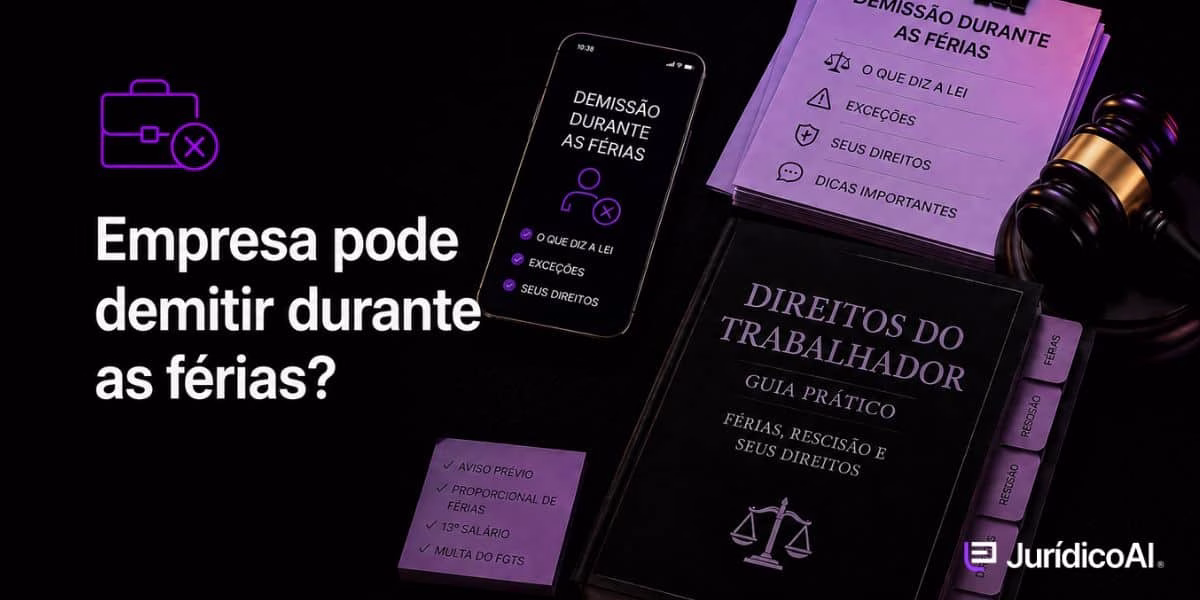 A empresa pode demitir durante as férias?