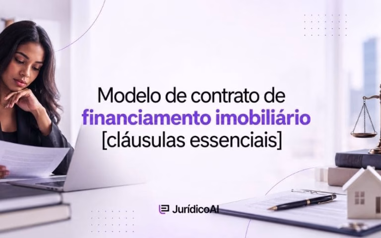 Modelo de contrato de financiamento imobiliário
