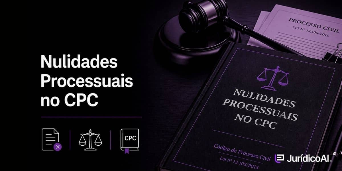 Conheça as nulidades processuais no CPC, entenda as hipóteses previstas nos arts. 276 a 283, os tipos de nulidade, as regras aplicáveis e exemplos práticos.