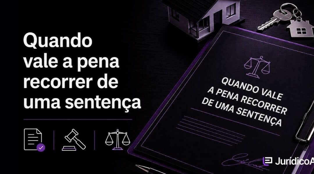 Quando vale a pena recorrer de uma sentença? Entenda!