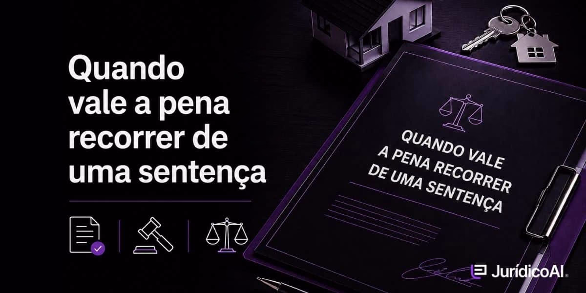 Quando vale a pena recorrer de uma sentença? Entenda!